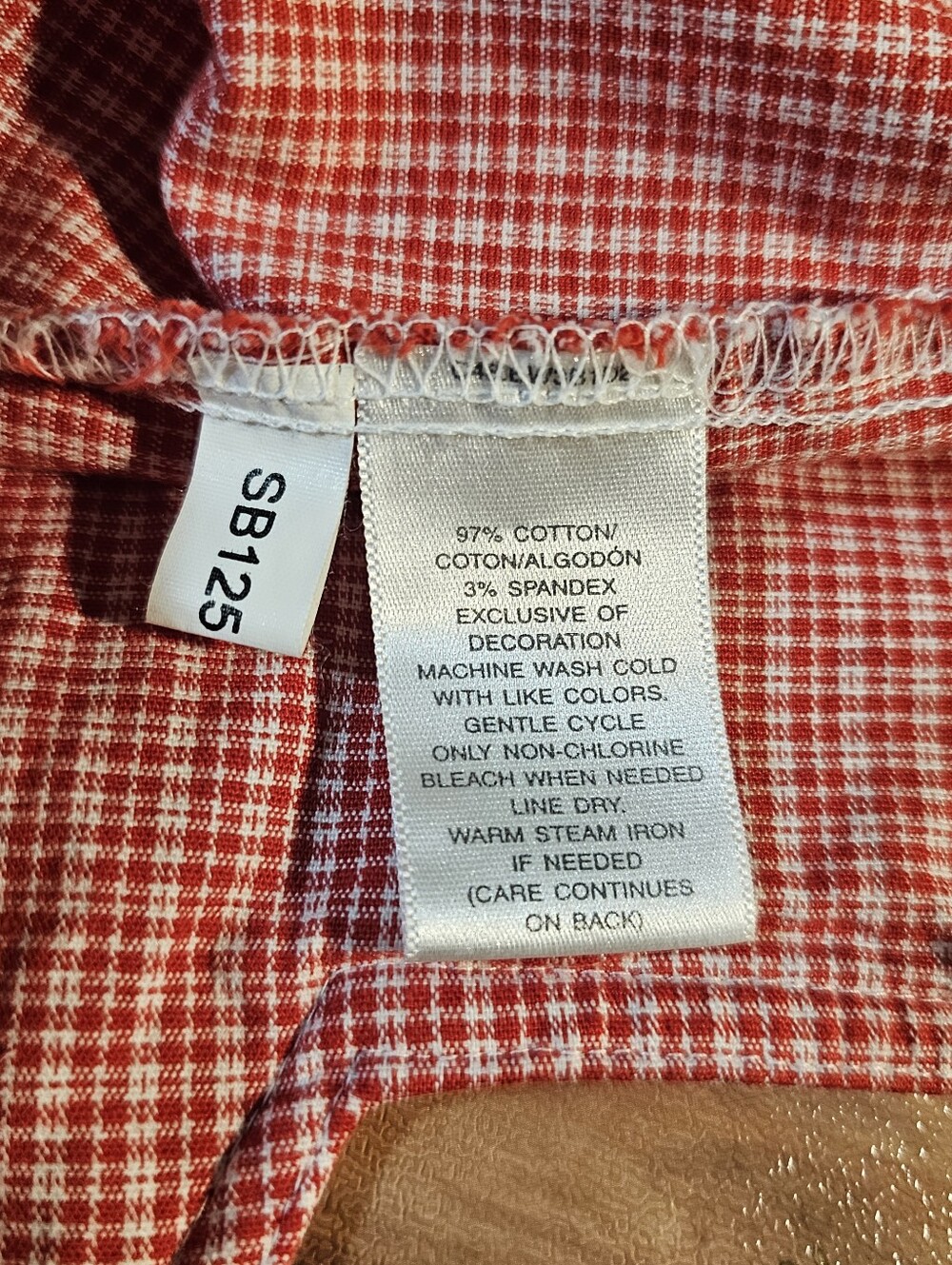 Susan Bristol Casuals Red & White Gingham Embroidered Sleeveless Dress Size 12 - Picture 7 of 8
